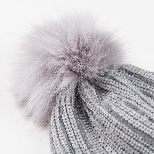 Gianmarco Venturi dievčenská čiapka s brmbolcom a flitrami