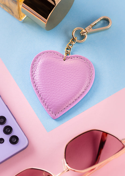 Kľúčenka srdiečko z pravej kože