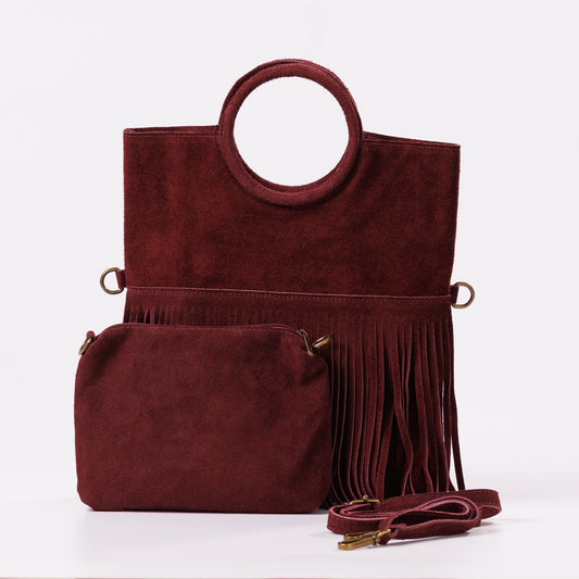 Virna semišová kabelka