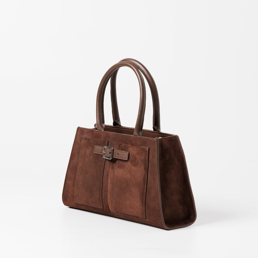 Semišová kabelka Zhury