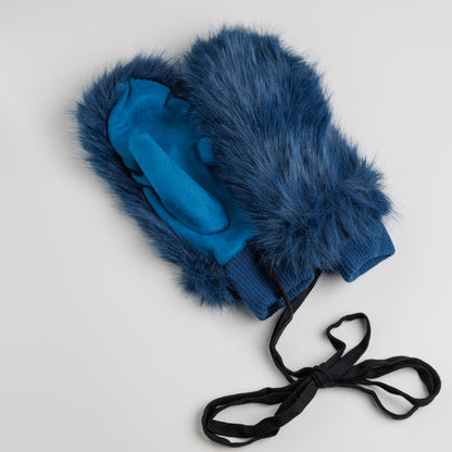 Dámske kožušinové rukavice