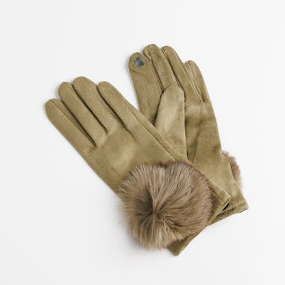 Dámske rukavice s brmbolcom