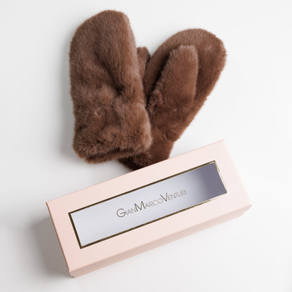 Dámske kožušinové rukavice